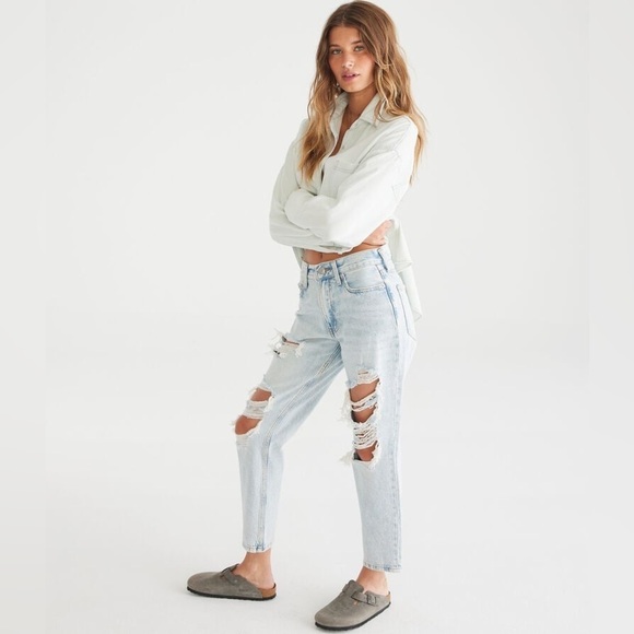 AEROPOSTALE High Rise Mom Jeans - Picture 2 of 7